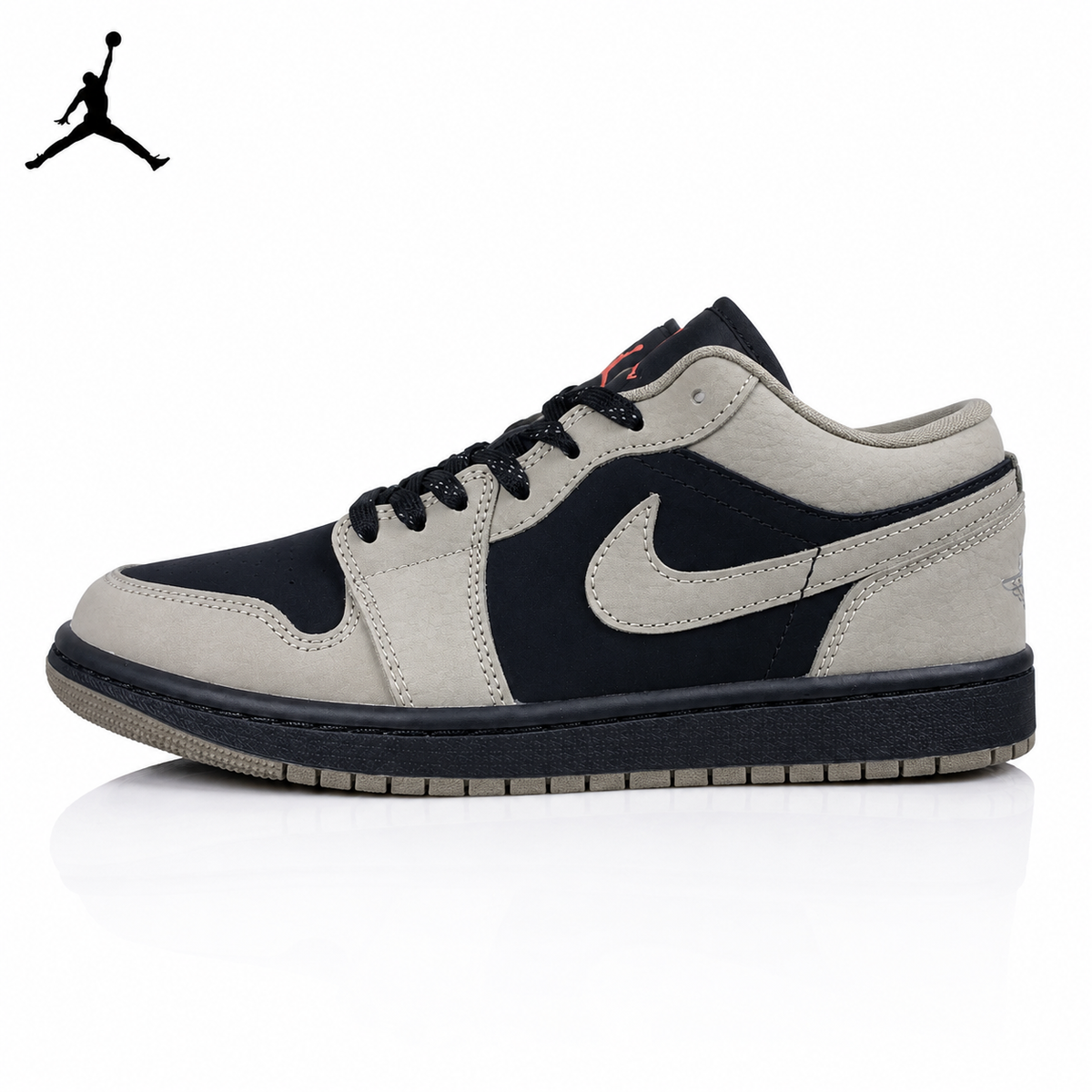 Air Jordan 1 Low Grey / Black / Mocha Brown Unisex Sneakers IB7109-005