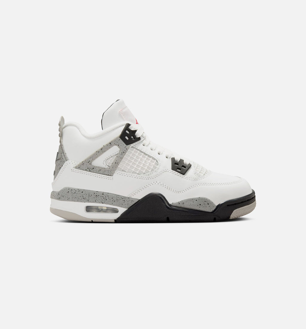 Air Jordan 4 Retro “White Cement” Grade School Lifestyle Shoes (GS)