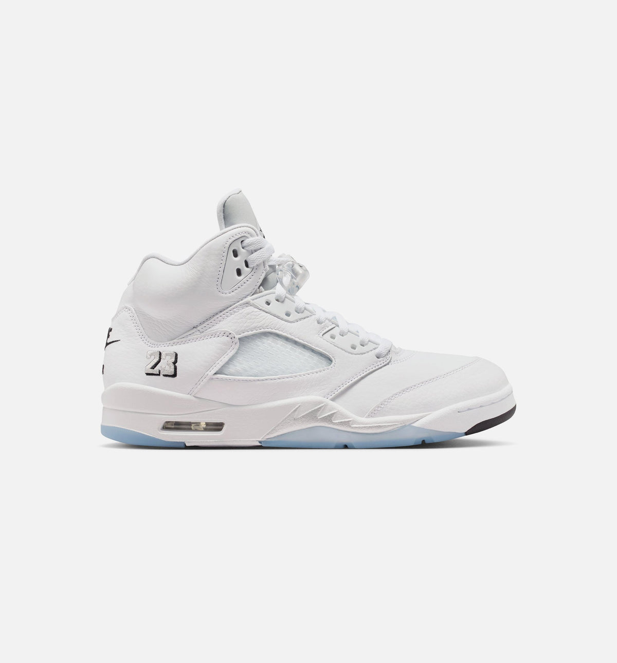 Air Jordan 5 Retro OG White Metallic Men's Lifestyle Shoes - White/Metallic Silver/Black