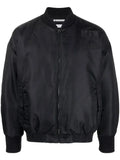 Neighborhood embroidered zip-up bomber jacket