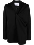 Bianca Saunders gathered single-breasted blazer