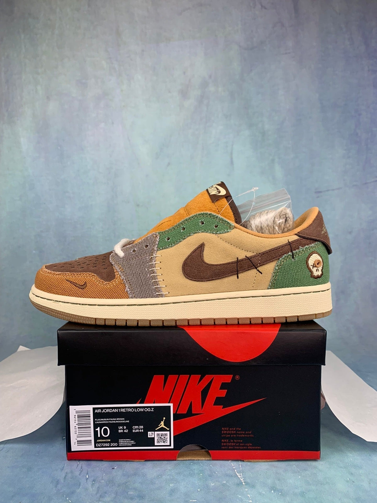 Air Jordan 1 Low Brown Voodoo Doll Unisex Sneakers DZ7292-200