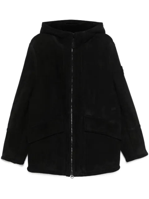 Stone Island hooded suede jacket