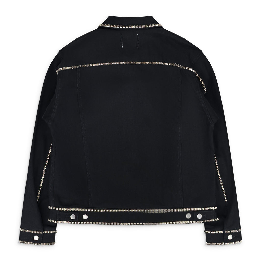 Black Studded Denim Jacket