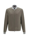 Brunello Cucinelli lightweight cashmere flannel bomber jacket