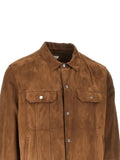 Brunello Cucinelli suede four-pocket jacket