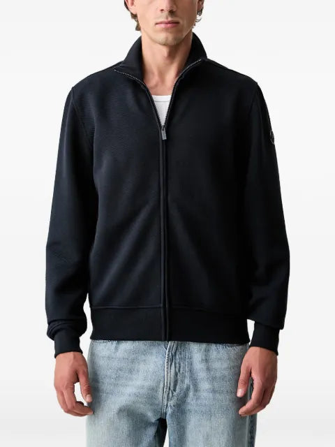 Colmar ribbed jacquard zip-up sweatshirt