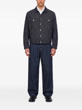 KidSuper pinstripe bird-patch denim jacket