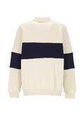Les Deux logo-embroidered zip-neck sweatshirt