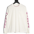Gothic Lettering Long Sleeve Pocket Tee