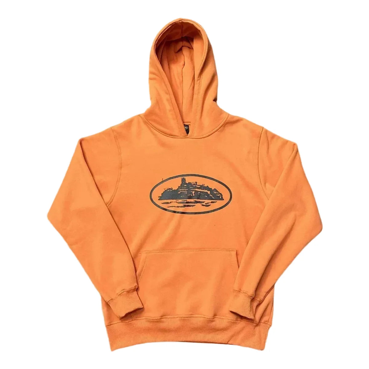 Corteiz Alcatraz Island Heavyweight Hoodie orange