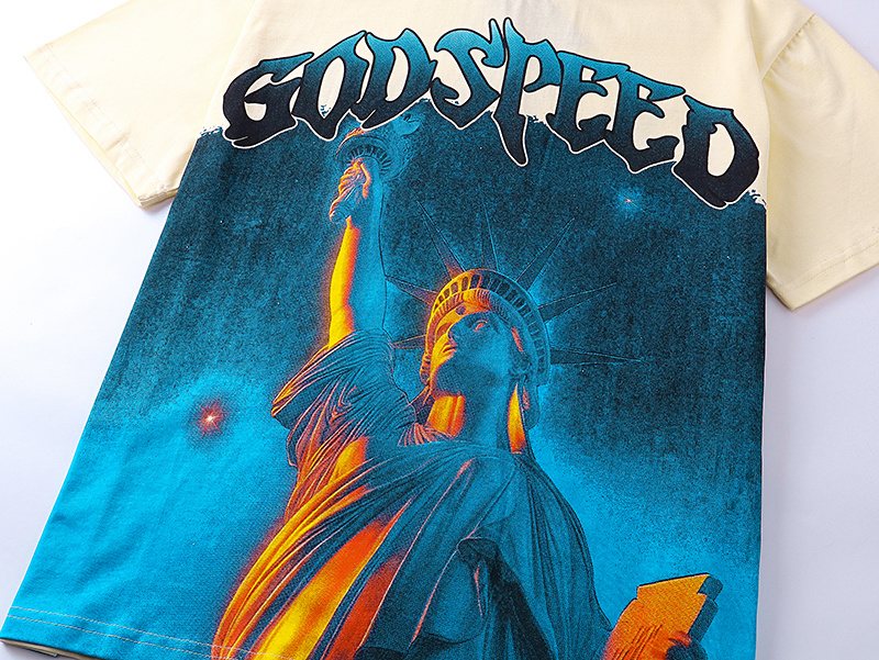Godspeed Statue of Liberty Sun-Eye Graphic T-Shirt