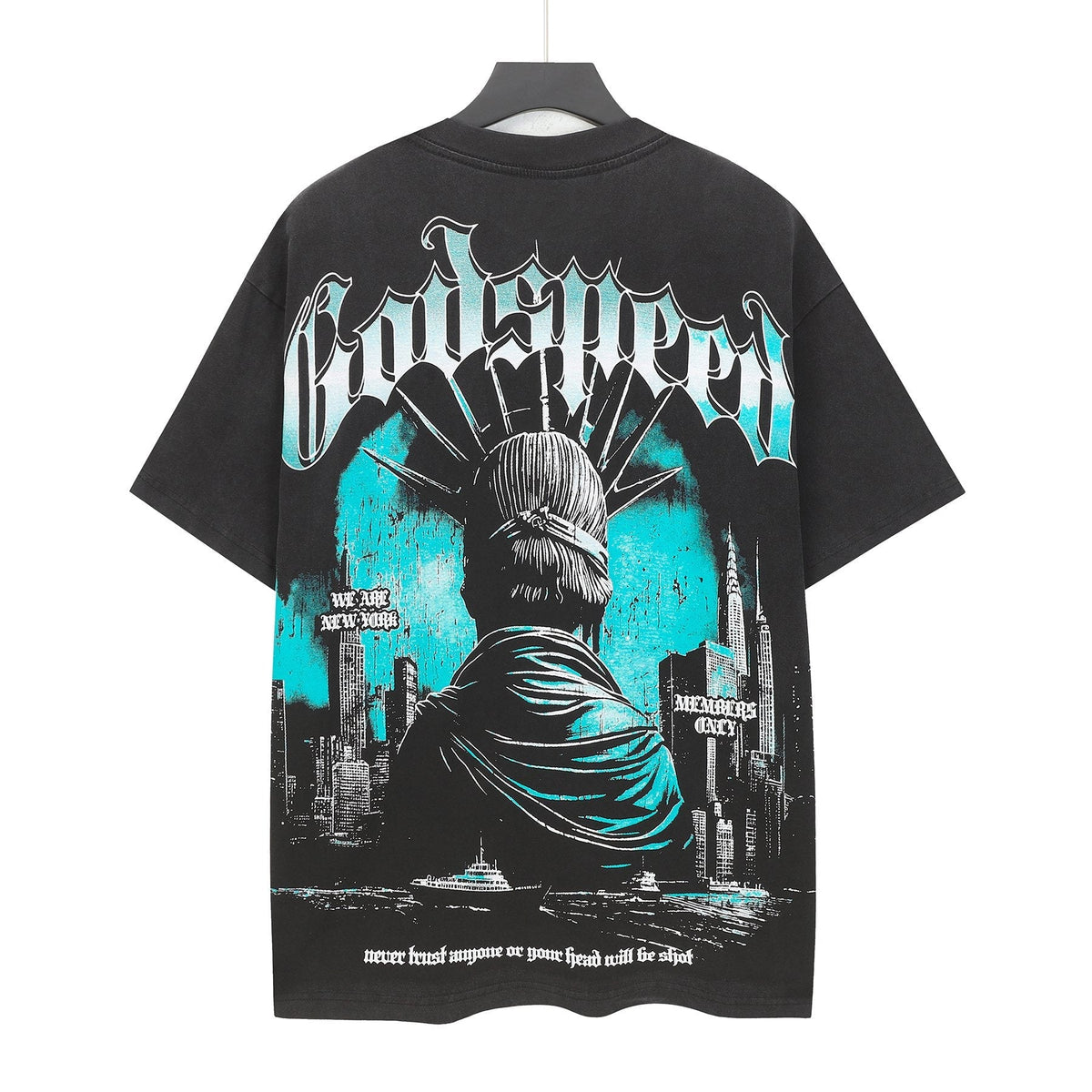 Godspeed Statue City Graphic T-Shirt