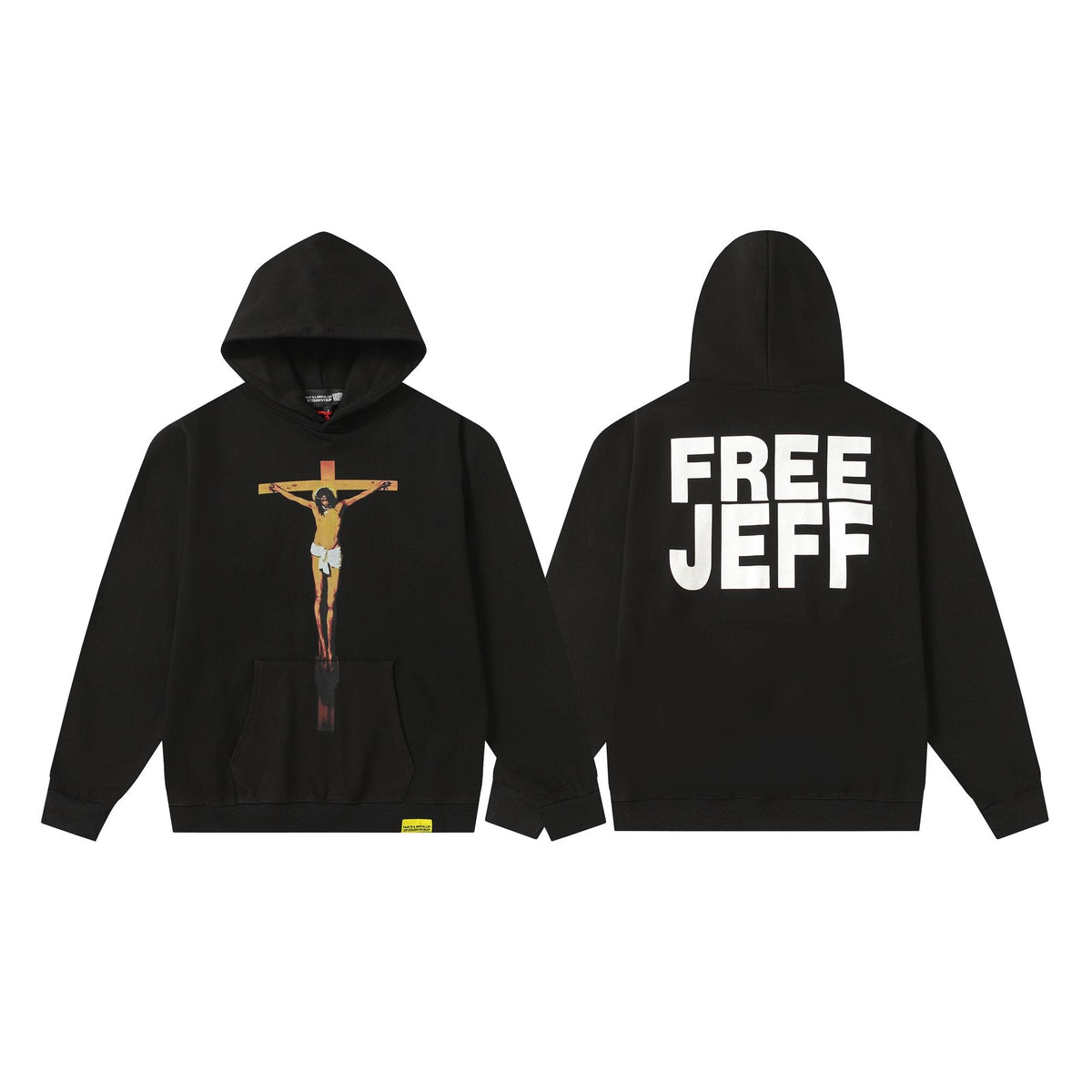 THAT'S A AWFUL LOT OF COUGH SYRUP Crucifixion Graphic Pullover Hoodie