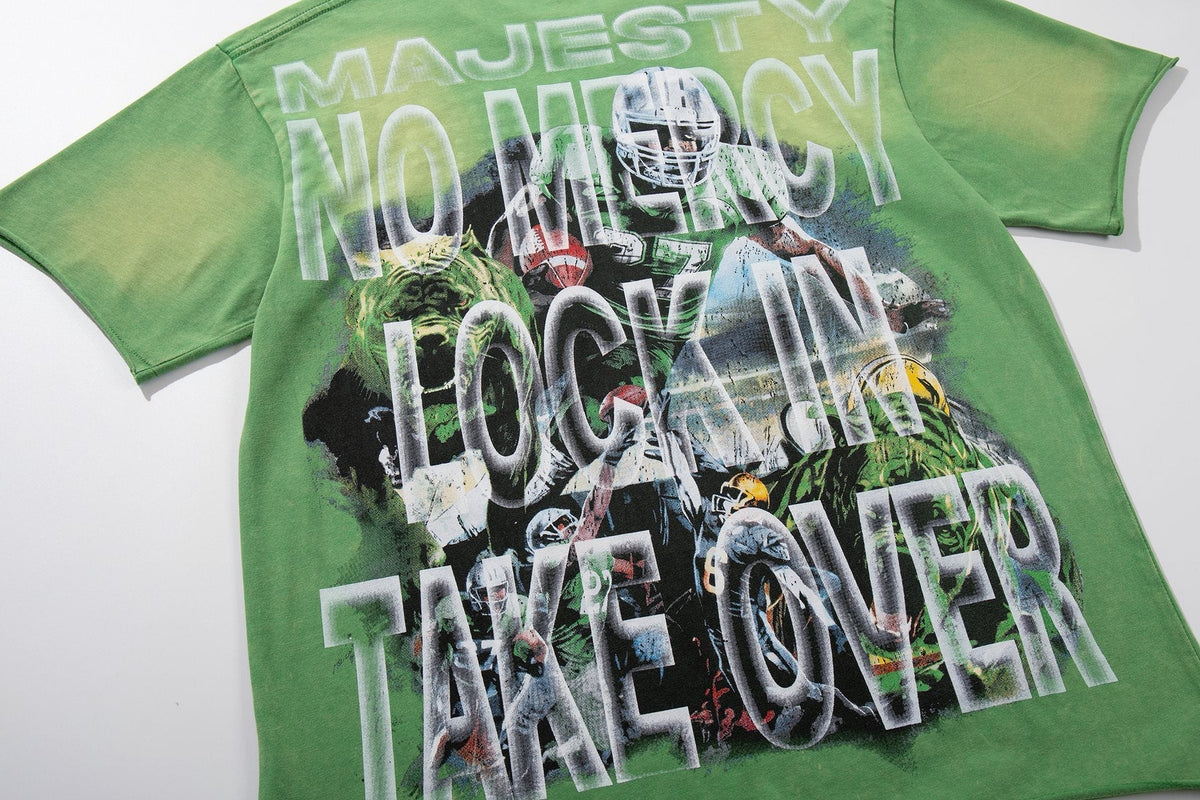 MAJESTIK Football Graphic T-Shirt