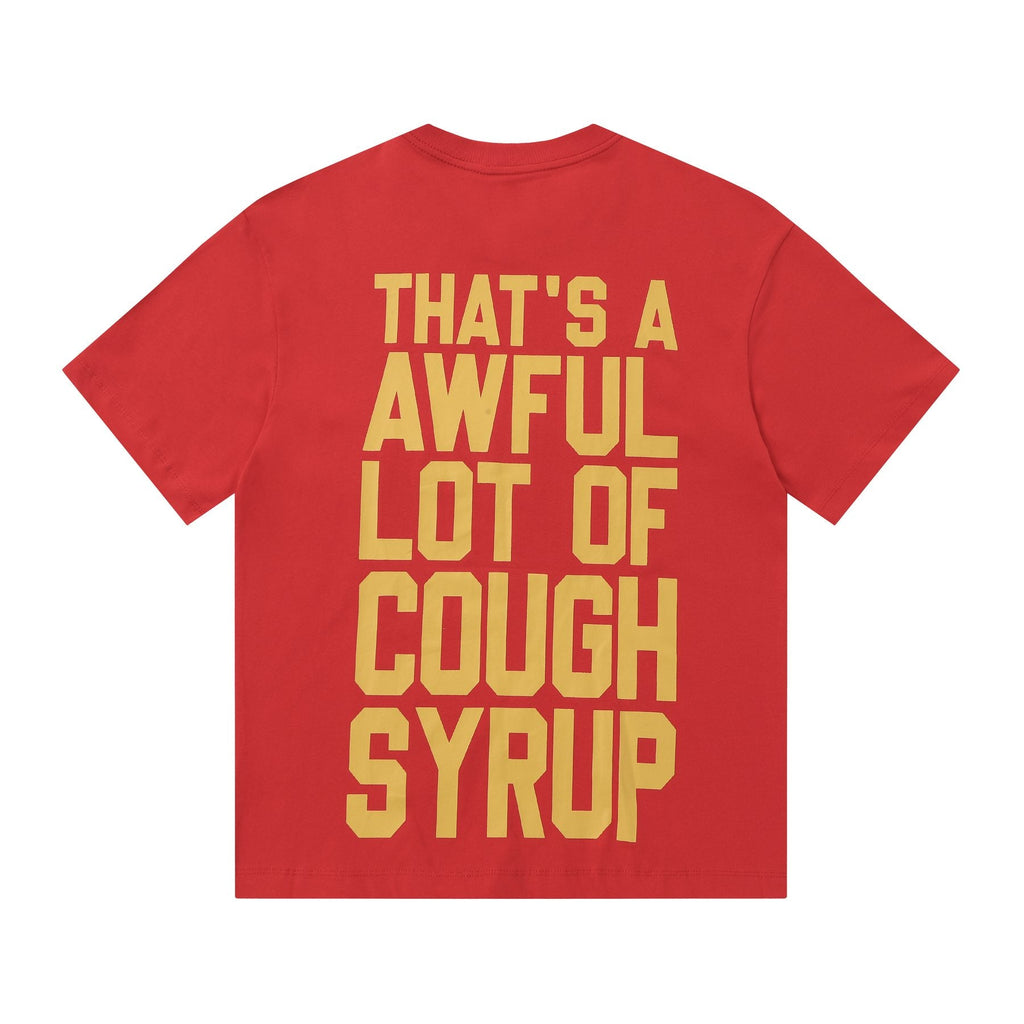 THAT'S A AWFUL LOT OF COUGH SYRUP Mona Lisa Graphic Short-Sleeve T-Shirt