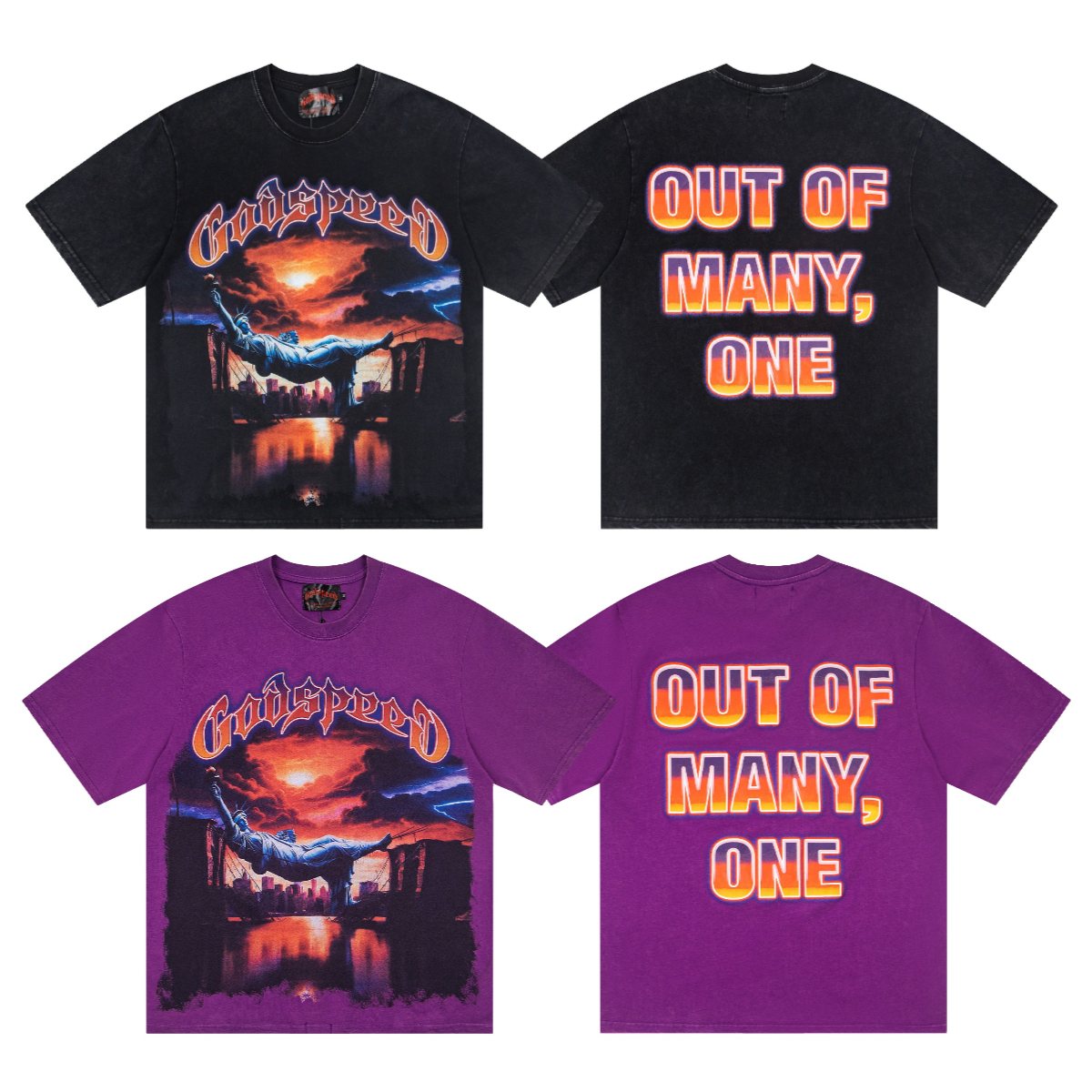 Godspeed Out of Many One Short-Sleeve Graphic T-Shirt