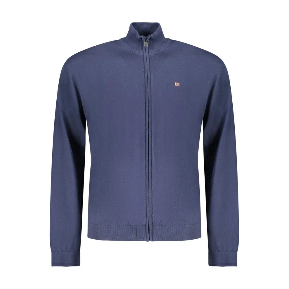Napapijri Cotton Cardigan in Blue