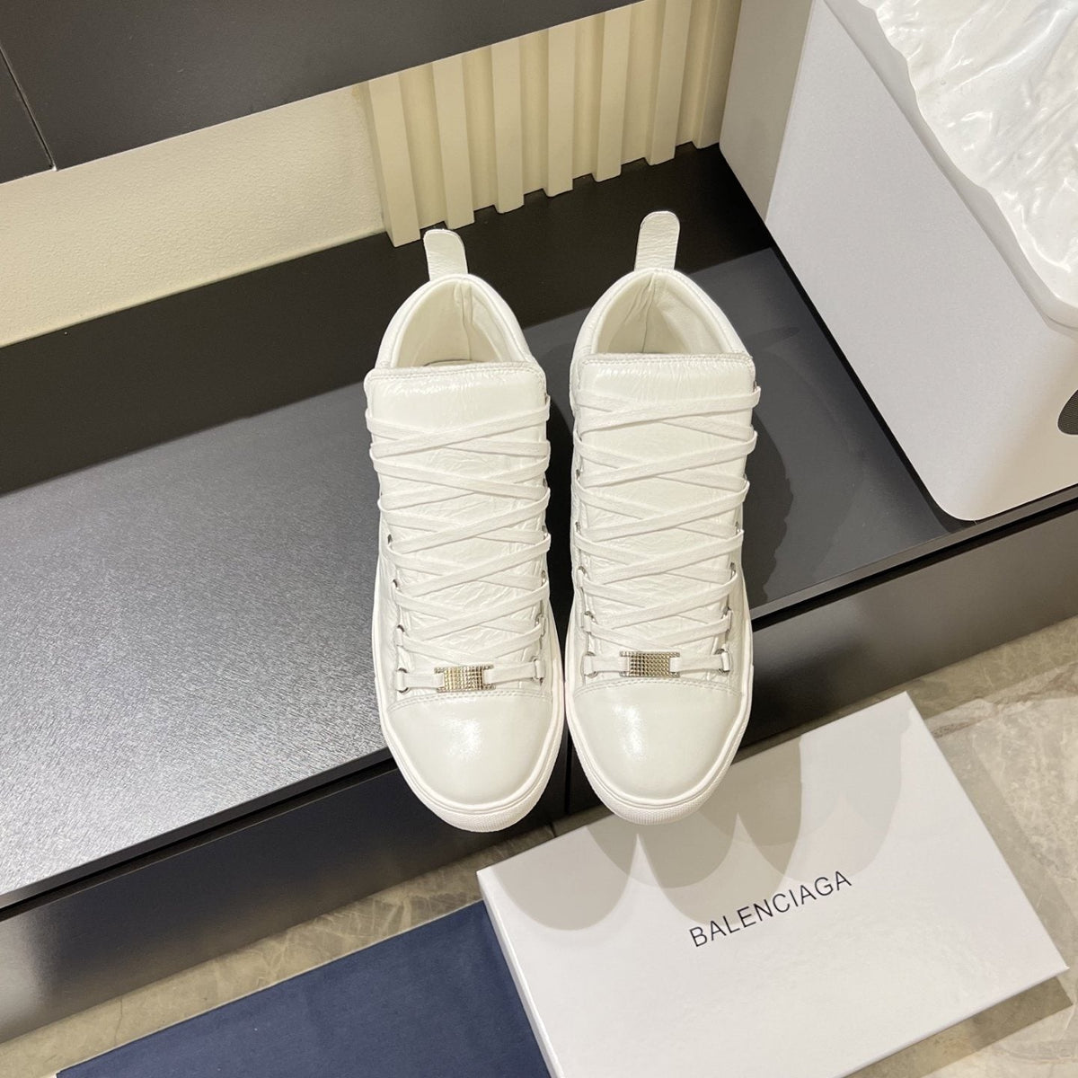 Balenciaga High-Top Lace-Up Sneakers