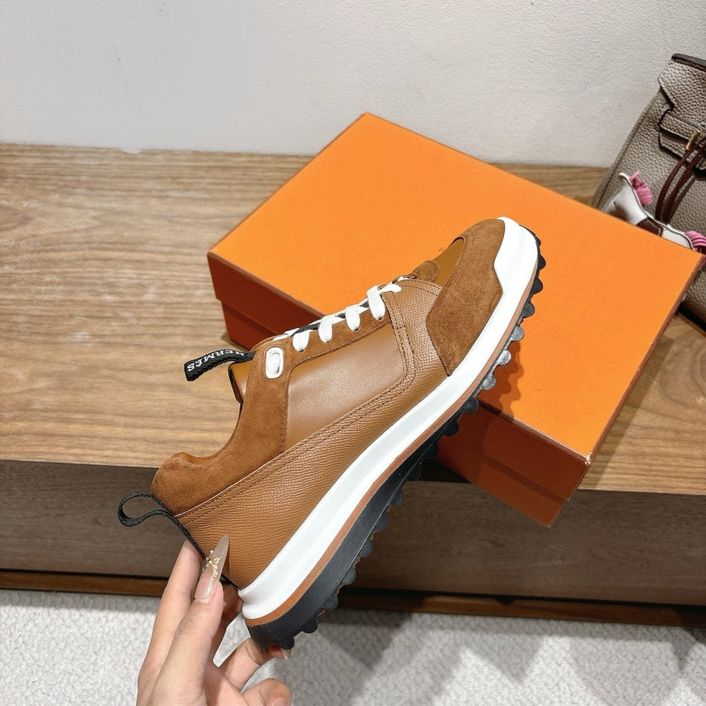 Hermès Paneled Low-Top Sneakers