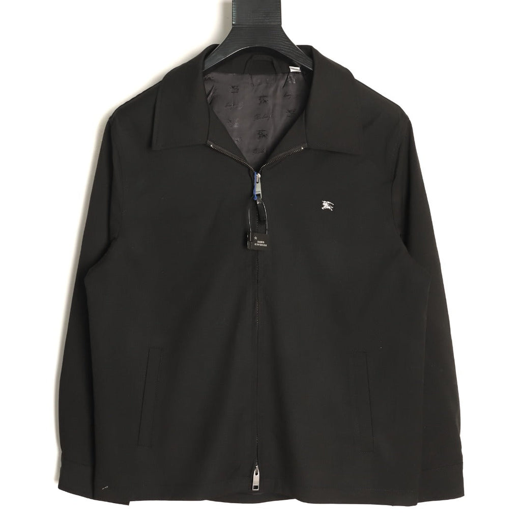 Burberry 26SS Bloomsbury Equestrian Full-Zip Jacket - Black